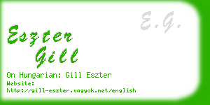 eszter gill business card